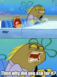 Then Why Did You Ask For It? Meme Template