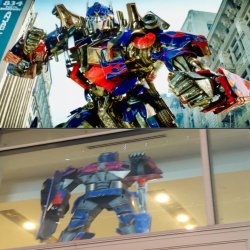 Cool Optimus Prime vs Lonely Optimus Prime Meme Template