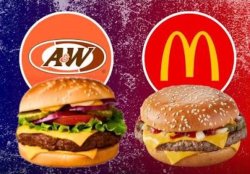 1/3 lbs vs 1/4 lbs Meme Template