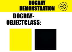 Dogday Label Empty Meme Template