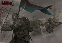 Millie's Trench Crusade announcement template Meme Template