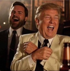 Trump and JD Vance laughing Meme Template