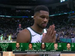 Giannis Praying Meme Template