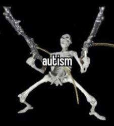 autism skeleton Meme Template