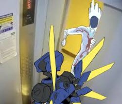 Minos busting through the door Meme Template