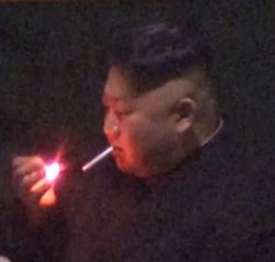 Kim Smoking Meme Template
