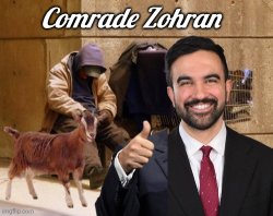 Comrade Zohran Meme Template