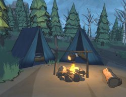 Blue Tents Meme Template