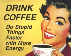 drink coffee Meme Template