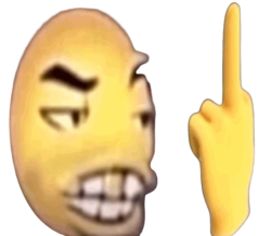 Middle finger emoji Meme Template
