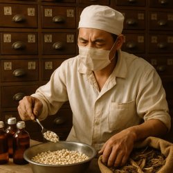 A Chinese worker worked 24/7 preparing medicines and doing manua Meme Template