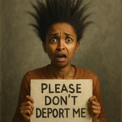 Ilhan omar no turbin hair sticking straight up in the air, looki Meme Template