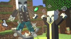 Evoker Attacking Vindicator With His Fangs Meme Template