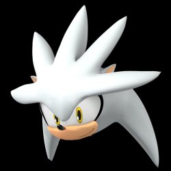 Silver the hedgehog head Meme Template