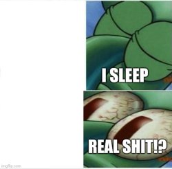 Sleeping Shaquidward Meme Template