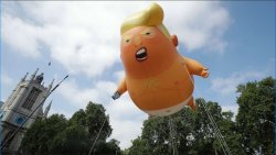 Trump blimp Meme Template