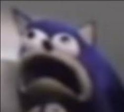 shocked sonic Meme Template