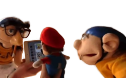 Fake Jeffy, Mario/Marvin & Jeffy Meme Template