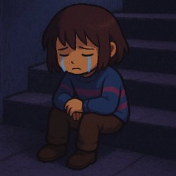 Depressed Frisk Meme Template
