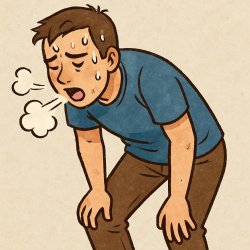 out of breath Meme Template