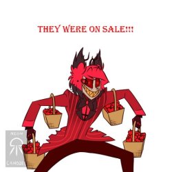 Alastor with apples Meme Template