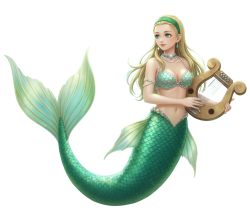 Harp mermaid Meme Template