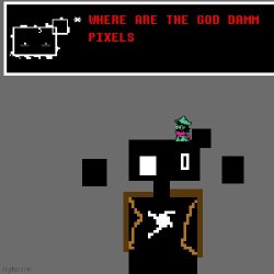 where pixels Meme Template