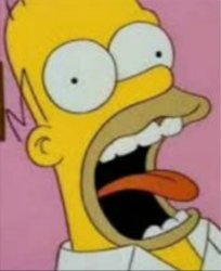 Shocked Homer simpson Meme Template