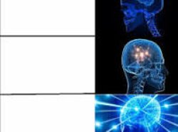 Escelating Brain Meme Template