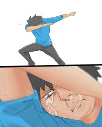 Sad dab Meme Template