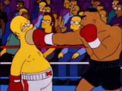 Homer Punching Bag Meme Template