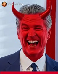 Gavin Newsom Devil 2 Meme Template