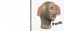 Panik Meme Template