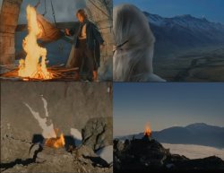Gondor Beacons 4 Panel Meme Template