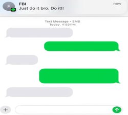 FBI text Meme Template