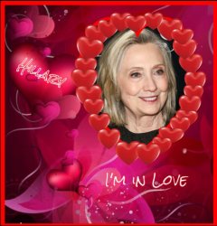 Hillary Heart Throb I'm in Love Meme Template