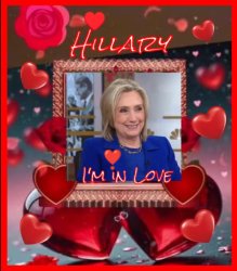 Hillary Heart Throb I'm so in Love Meme Template