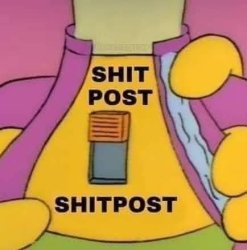 Simpsons shitpost Meme Template