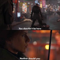 You shouldn't be here Meme Template