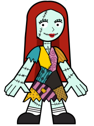 Sally Skellington in Hero 108 Style Meme Template