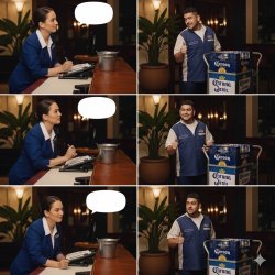 The receptionist and the driver Meme Template