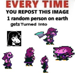 Repost and one person becomes Susie Meme Template