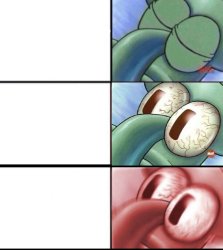 Squidward Sleeping Triggered Meme Template