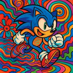 Sonic correndo Meme Template