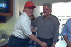 Trump grabbing clinton Meme Template