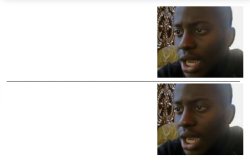 Double sad face man Meme Template