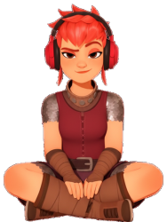 Nimona Wearing Headphones ? Meme Template