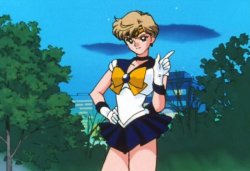 Sailor Uranus pointing Meme Template