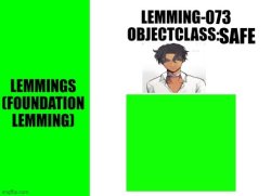 LEMMING-073 Meme Template