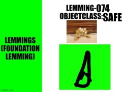 Lemming-074 Meme Template
